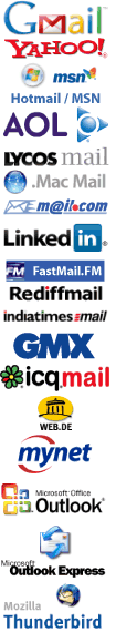 Logos des sites de mail